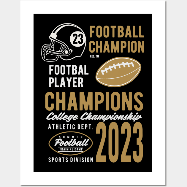 Alabama Chompions Tide REG Champs 2023 Football Helmet Wall Art by sarabuild